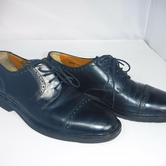 Florsheim Imperial Black Cap Toe Oxfords Sz 8.5 - Picture 3 of 8
